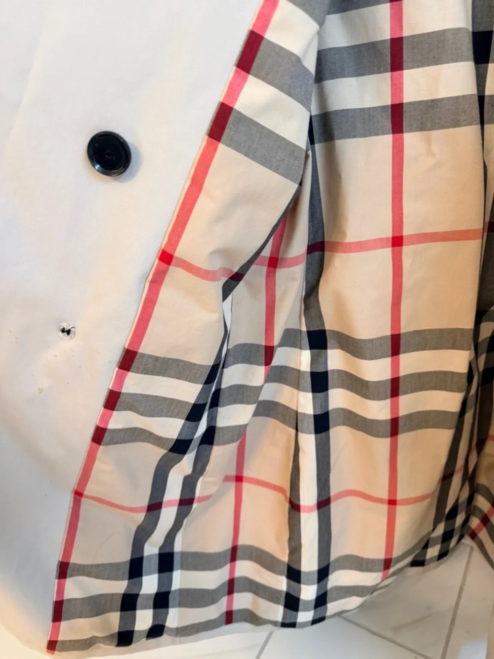 Burberry Light Beige womens Classic Trench Coat with Signature Check Lining - Picture 6 of 12